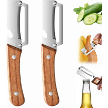 (2pcs, -) Curățător lemn zero agățare – multi-funcțional mâner lemn deschizător sticle