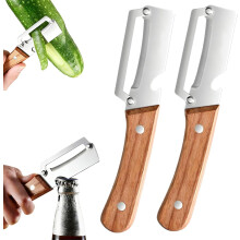 (2 PCS, -) Pelapatate acciaio inox premium 2 in 1 – per frutta mela patata zucca