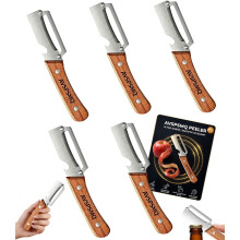 (5pcs, -) Curățător multifuncțional 2-în-1 – mâner ergonomic, inox deschizător fiole