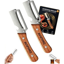 (2pcs, -) 2-in-1 Multifunctional Peeler – Ergonomic Handle, Stainless Steel Vial Opener