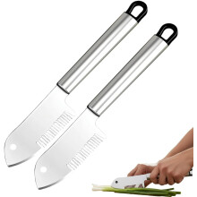 (2PCS, -) Julienne Peeler – Precision Blade Vegetable Fruit Slicer, Ergonomic Grip