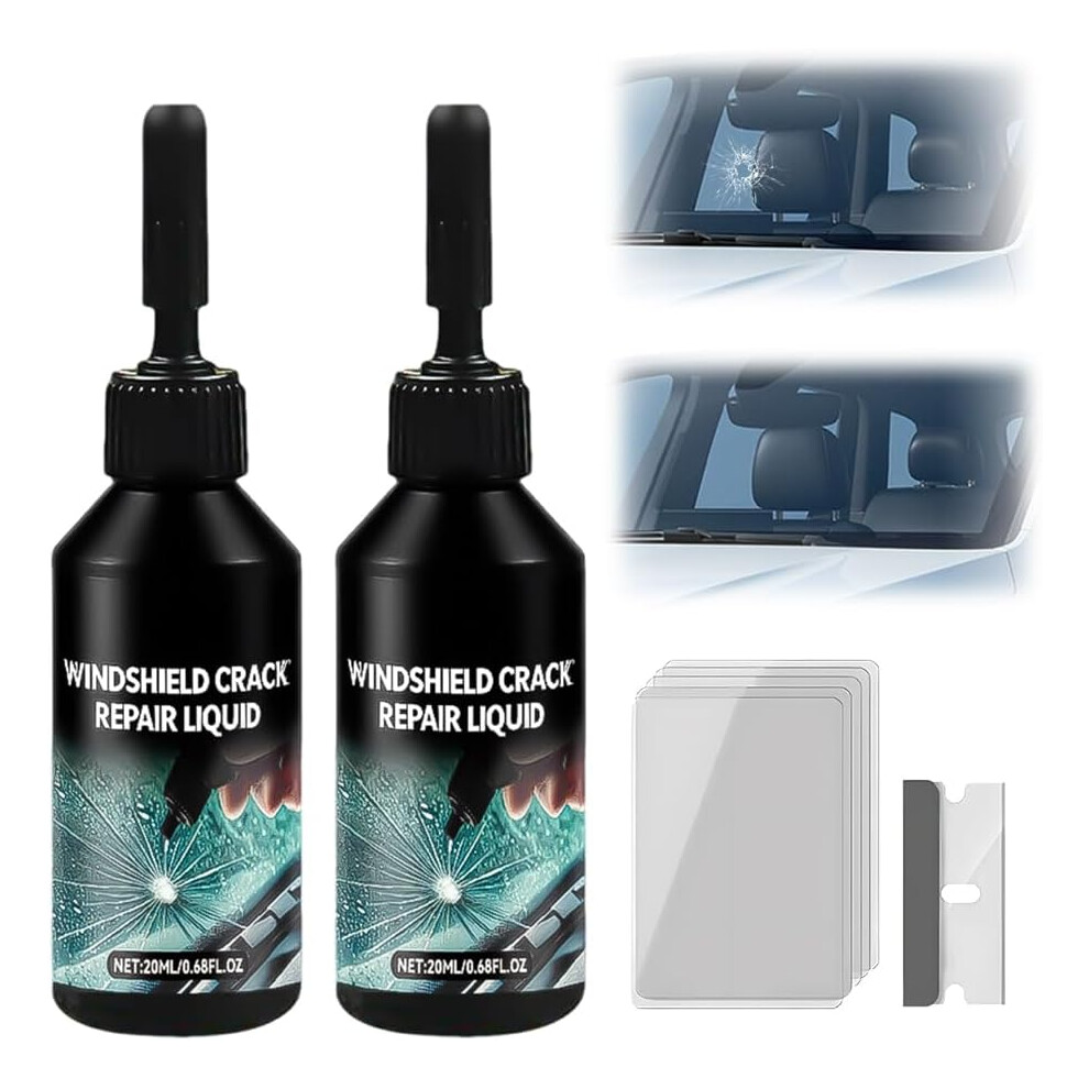 (2Pcs, -) Windshield Crack Repair Liquid Â Universal For Most Cars 5437707060863