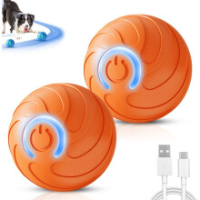(2Pcs Orange, -) Trillende hondenbal, 2026 upgrade, automatisch interactief, blauw
