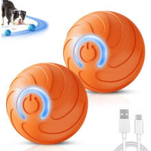 (2Pcs Orange, -) Automata mozgó kutya labda – Vibráló pattogó remegő játék kis kutyáknak