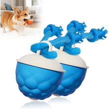 (Blue 2PCS, -) 360 okos guruló kutya labda – Unalom ellen, kis/közepes/nagy kutyáknak