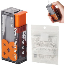 (1set, -) Dispenser filo interdentale con 50 pz – Pop-up ricaricabile per casa e ristorante