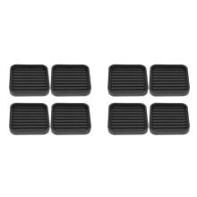 8 Peças Quadradas de Borracha para Móveis com Rodízios Almofadas Antideslizantes para Móveis Rolha para Cama Protetores de ChãO