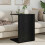 VidaXL vidaXL Side Table Black Oak 45 x 40 x 62.5 cm Engineered Wood 4