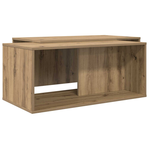 VidaXL vidaXL Coffee Table Set 2 pcs Artisan Oak Engineered Wood 1