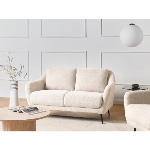 Beliani Sofa 2 Seater EIBY Boucle Beige 1