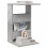 VidaXL vidaXL Side Table Concrete Grey 40 x 35 x 60.5 cm Engineered Wood 3