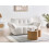 Beliani Sofa 2 Seater HALBA Boucle White 2