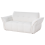 Beliani Sofa 2 Seater HALBA Boucle White 5