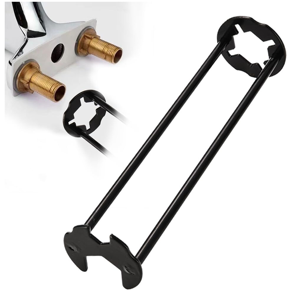 (A, -) Basin Wrench Set Â Under Sink Plumber Tool With Four-Jaw Hex Wrench For Kitchen & Bathroom 5437707055012