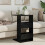 VidaXL vidaXL Side Table Black Oak 40 x 35 x 60.5 cm Engineered Wood 4