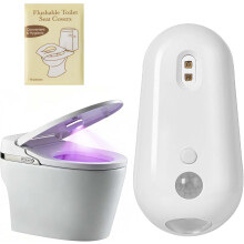 (1pcs, -) Self Cleaning UV Toilet Sanitizer Light – Motion-Activated, Rechargeable for Shared Bathrooms