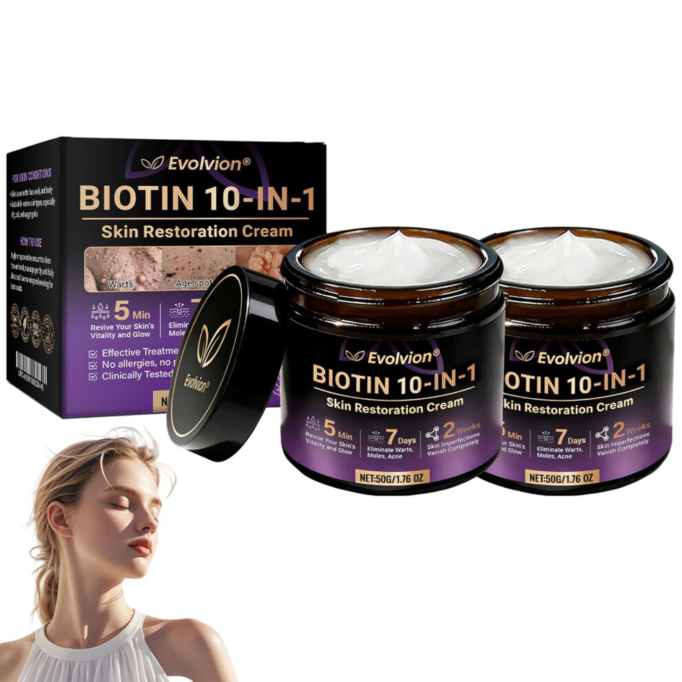 Oimg Cream (2Pcs, -) Biotin 10-In-1 Skin Restoration Â Smoothing & Deep Moisturising Face