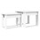 VidaXL vidaXL Coffee Table Set 2 pcs White Engineered Wood 2