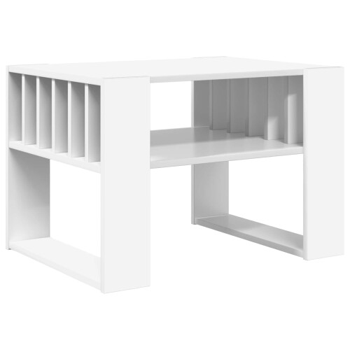 VidaXL vidaXL Coffee Table White 66 x 49.5 x 45 cm Engineered Wood 1