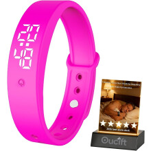 (Pink, -) Bracciale sveglia vibrante per dormiglioni pesanti – Orologio indossabile silenzioso con shock