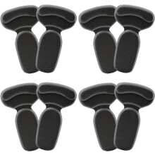 (4pairs-black, -) Inserti tallone antiscivolo per scarpe larghe – 4 paia beige, protezione vesciche e sollievo dolore