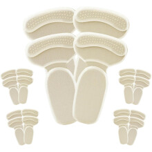 (10pairs-beige, -) Inserti tallone antiscivolo per scarpe larghe – 4 paia beige, protezione vesciche e sollievo dolore