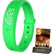 (Green, -) Bracciale sveglia vibrante per dormiglioni pesanti – Orologio indossabile silenzioso con shock