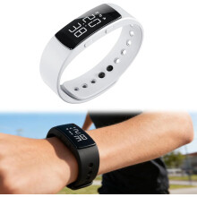 (White, -) Orologio promemoria vibrante silenzioso – Contapassi, cronometro, 2 sveglie per dormiglioni profondi