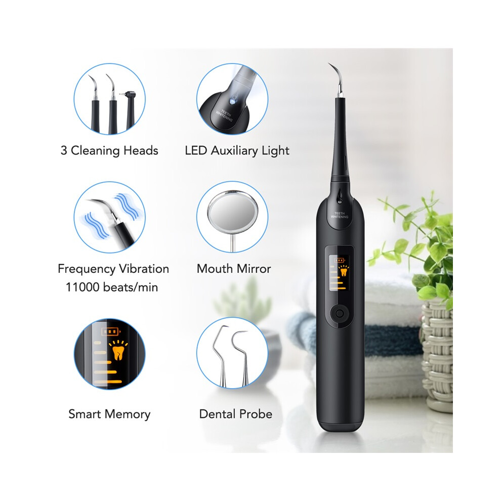 Stoyotu Led Electric Sonic Scaler Toothbrush Set Stains Dental Calculus Remover Tooth Cleaner Teeth Whitening Oral Irrigation Care Tools