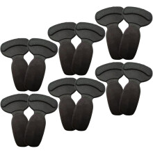 (6pair(black), -) 12 Paio fodere tallone antiscivolo per donna e uomo – Cuscino morbido, stop slittamento tallone e vesciche