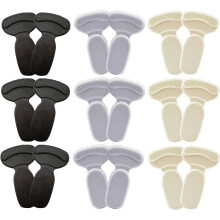 (9pair(all), -) 12 Paio fodere tallone antiscivolo per donna e uomo – Cuscino morbido, stop slittamento tallone e vesciche