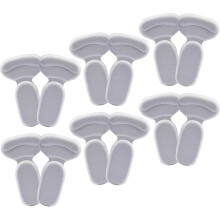 (6pair(gray), -) 12 Paio fodere tallone antiscivolo per donna e uomo – Cuscino morbido, stop slittamento tallone e vesciche