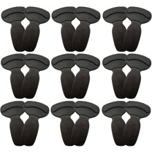 (9pair(black), -) 12 Paio fodere tallone antiscivolo per donna e uomo – Cuscino morbido, stop slittamento tallone e vesciche