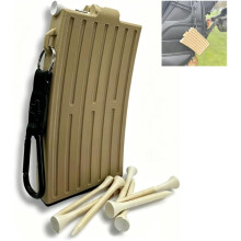 (Brown, 2.75") Distributore magazzino tee golf automatico – 18 slot tee per borsa e tee box, accessori golf