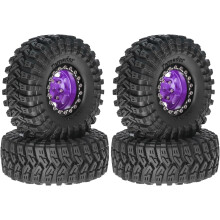 (Purple, -) 1.3" beadlock hjul & stentäck set – 6826 mm för 1/18 1/24 RC kravlare, 4 st