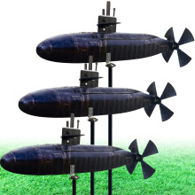 (3pcs, -) Submarine Wind Spinner – Unique Navy Motion Art for Patio, Beach & Nautical Lovers
