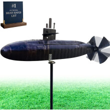 (1pc, -) Submarine Wind Spinner – Unique Navy Motion Art for Patio, Beach & Nautical Lovers