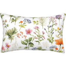 (Spring Flower Painting, 30" x 20" (Pack of 1)) Vårblomma målning ländryggskuddfodral – 14x20 tum rektangulärt fodral med dold dragkedja