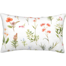 (Spring Flowers Pattern, 30" x 20" (Pack of 1)) Vårblomma målning ländryggskuddfodral – 14x20 tum rektangulärt fodral med dold dragkedja