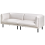 Beliani Sofa 3 Seater VORGOD Fabric Light Beige 4
