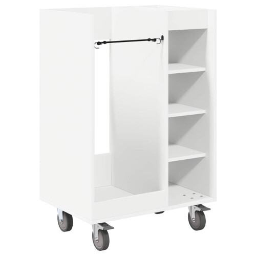 VidaXL vidaXL Golf Cabinet with Wheel Plain White 65 x 45 x 98 cm 1