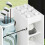 VidaXL vidaXL Golf Cabinet with Wheel Plain White 65 x 45 x 98 cm 5