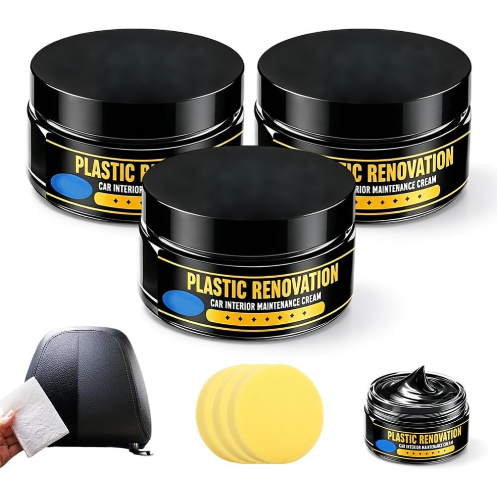 (3Pcs, -) Tire Nourish Wax Â Powerful Wheel Cleaning & Refurbish Paste For Cars & Trucks Cream 5437706991571