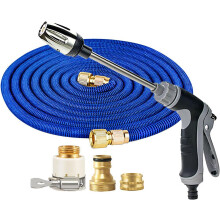 (1 Set+15m Hose, -) Suihkusuutin painepesuri – 3 suihkutilaa vaahtopadilla, kestävä metalli