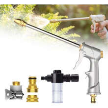 (-, Long Nozzle Set) Kannettava korkeapaineinen suihkupesuri – vesi-iskuri 360 pyörivällä, pitkä suutinsarja