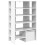 VidaXL vidaXL Shoe Cabinet with Shelf 2 pcs White Engineered Wood 5