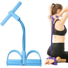 (Blue, -) Bande Résistance Cheville Pédalier 4 Tubes – Entraînement Hommes & Femmes, Salle Sport Maison