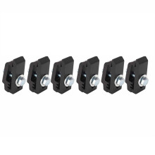 6Pcs/Set Aluminum Truck Bed Mounting Clamps Fasteners Kits 1112514 for Trucks Roof Covers and Campers Accessories