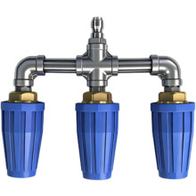 (Blue, -) 3 in 1 kolmoisturbo suutin – 360 pyörivä korkeapaine, 4000 PSI pihatielle