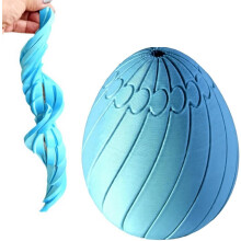 (Blue, -) Œuf Fidget Twisty – Œuf Pâques Glissant Glissant 3D, Cadeau Panier Garni